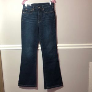 Gap Women’s High Rise Flare Bootcut Jeans Size 28W/6R Dark Wash Jeans perfect